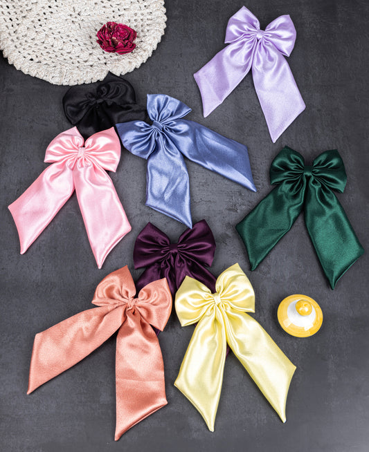 Black Duck - Long Pigtail Bow