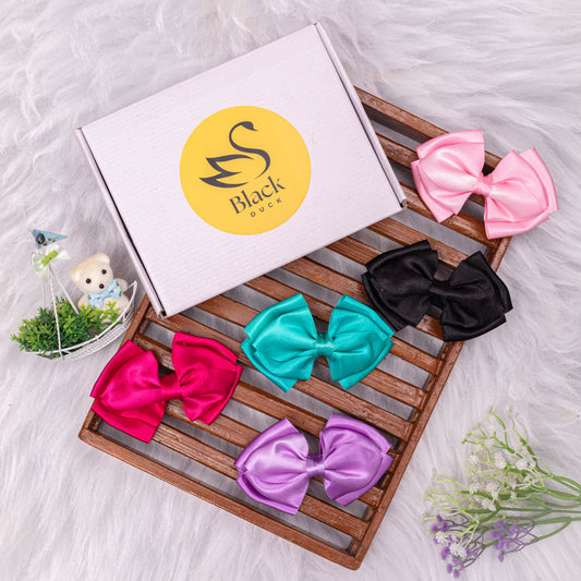 Women’S & Girls Stylish Multicolour Hair Bow