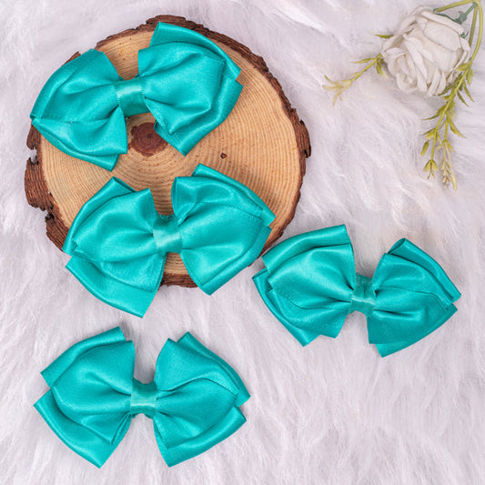 Glitter Hair Clip Single Black Colour Bow