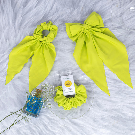 Black Duck 3 Mix Combo Long Tail Bow, Long Hair Ties Bow,Scrunchies