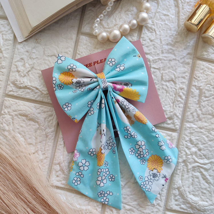 Long Pigtail Bows