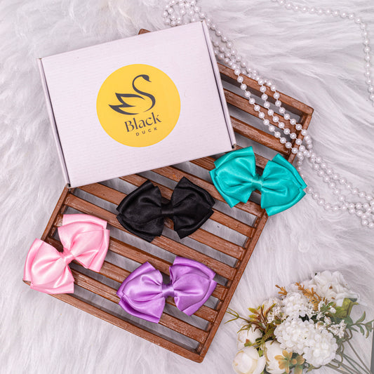Women’S &  Girls Stylish Multicolour Hair Bow