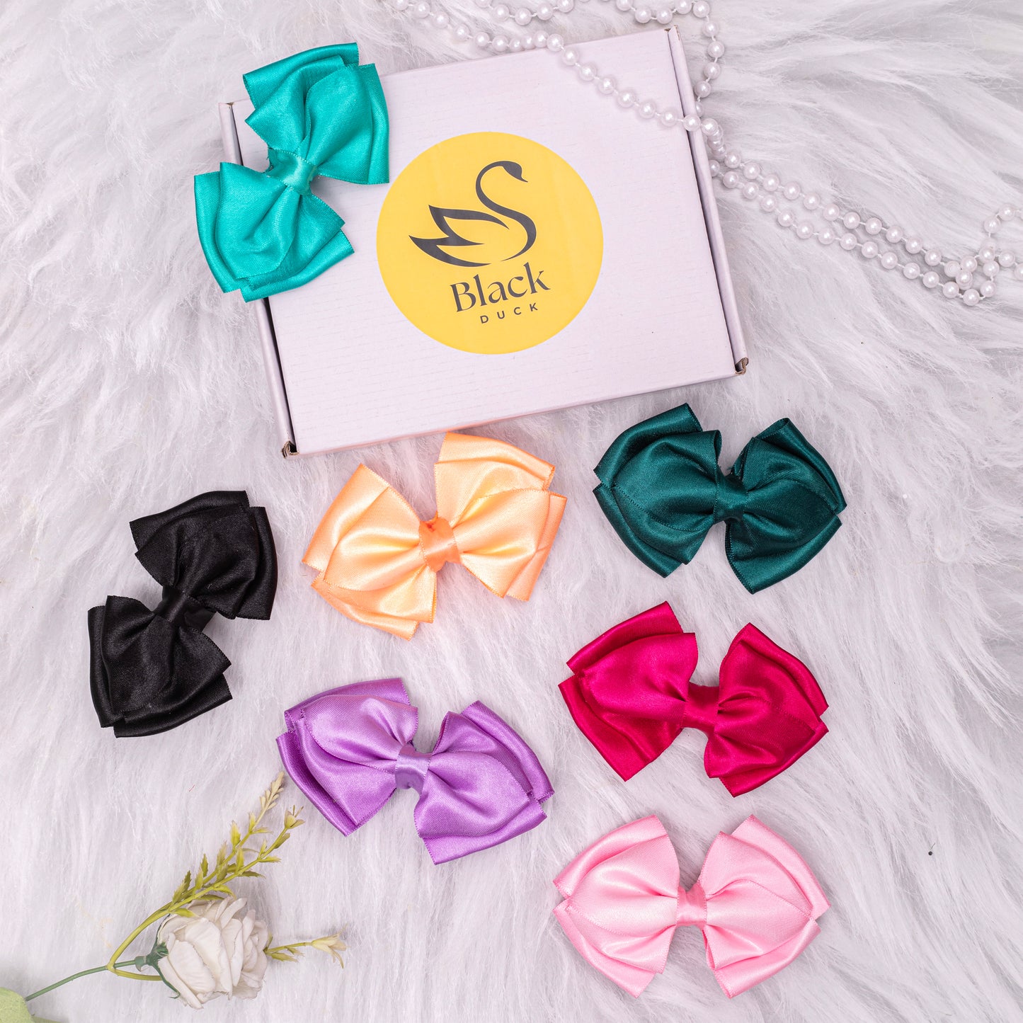 Women’S &  Girls Stylish Multicolour Hair Bow
