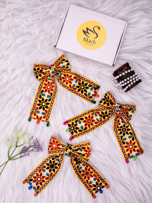 Navratri Special Gamthi Embroidery Work Tail Bow