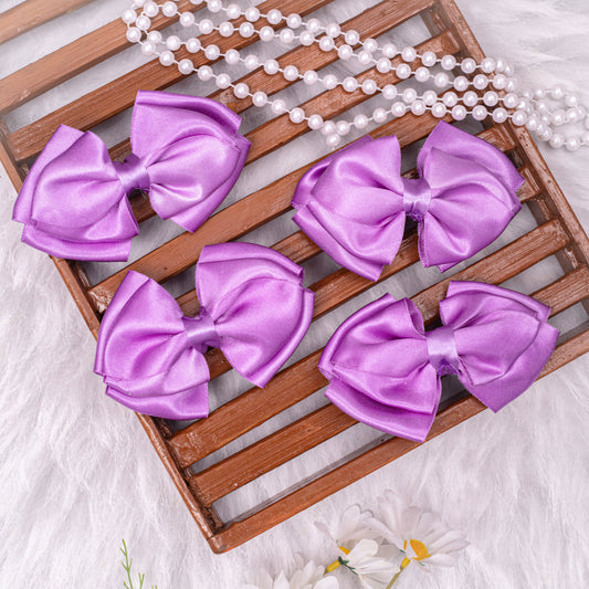 Glitter Hair Clip Single Black Colour Bow