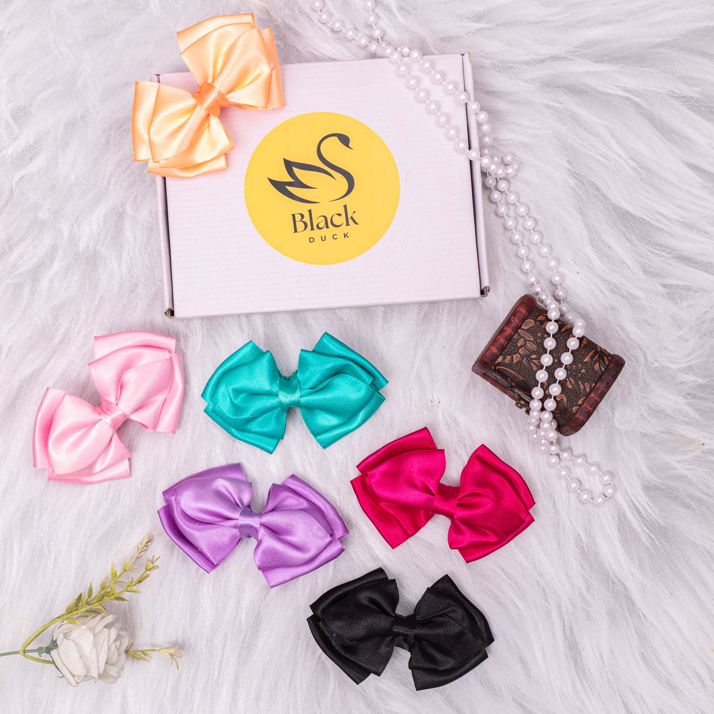 Women’S &  Girls Stylish Multicolour Hair Bow