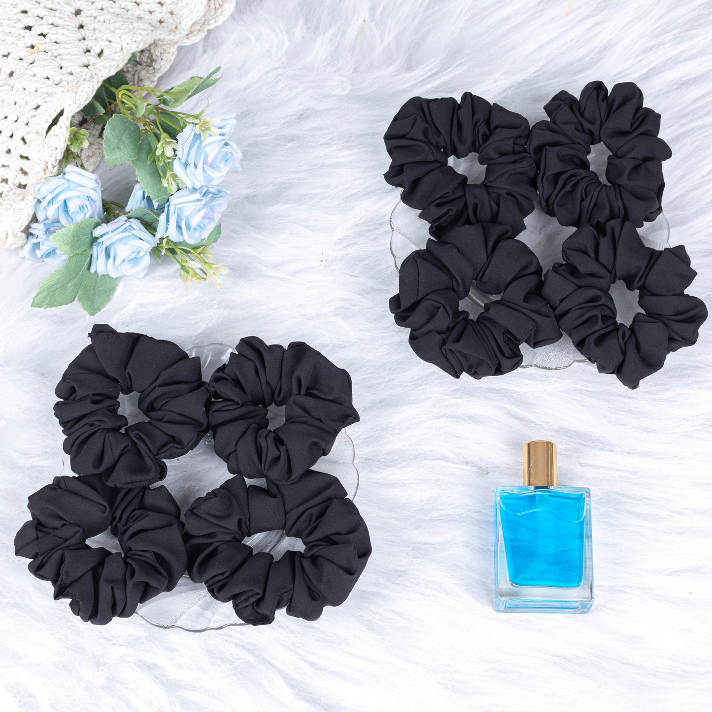 Black Duck Scrunchies Black Cotton Fabric