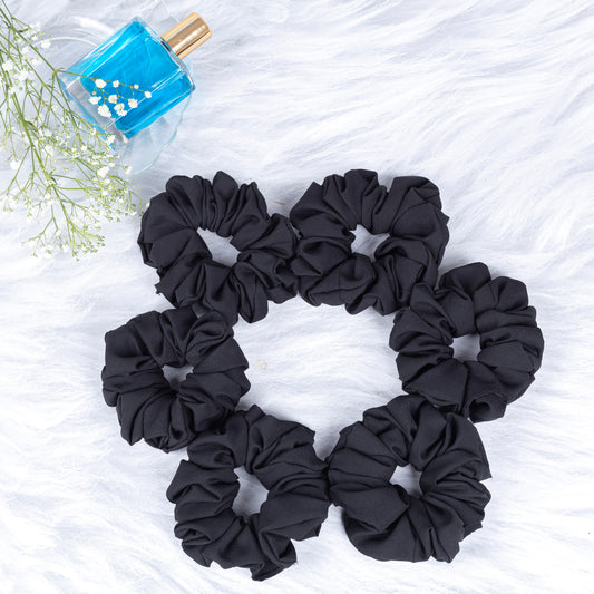 Black Duck Scrunchies Black Cotton Fabric