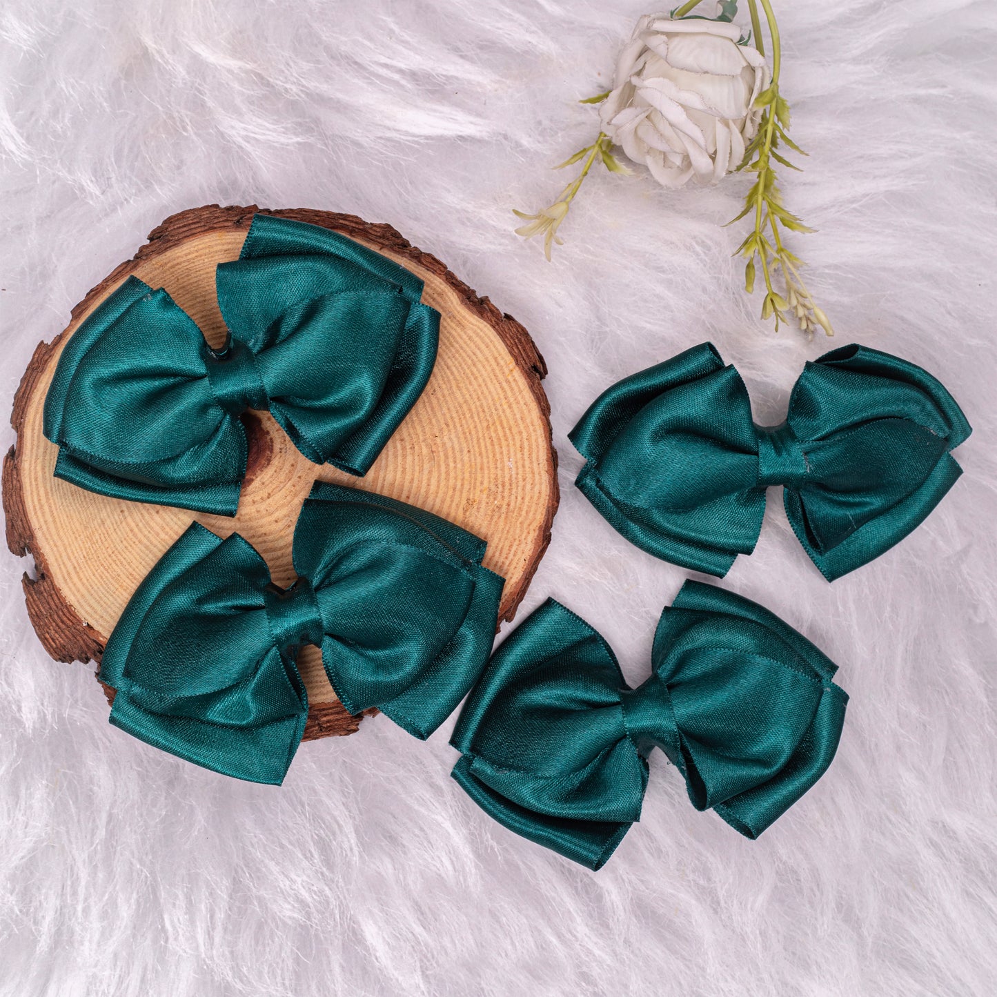 Glitter Hair Clip Single Black Colour Bow