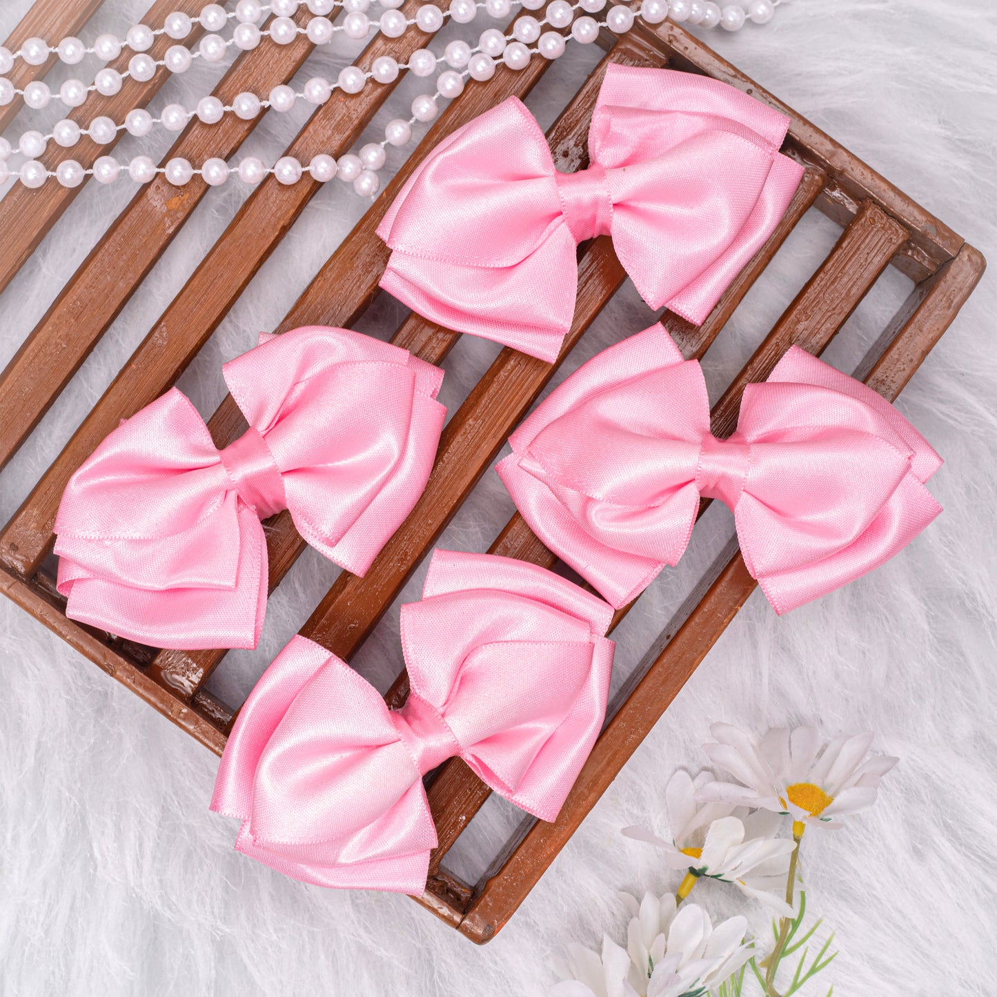 Glitter Hair Clip Single Black Colour Bow